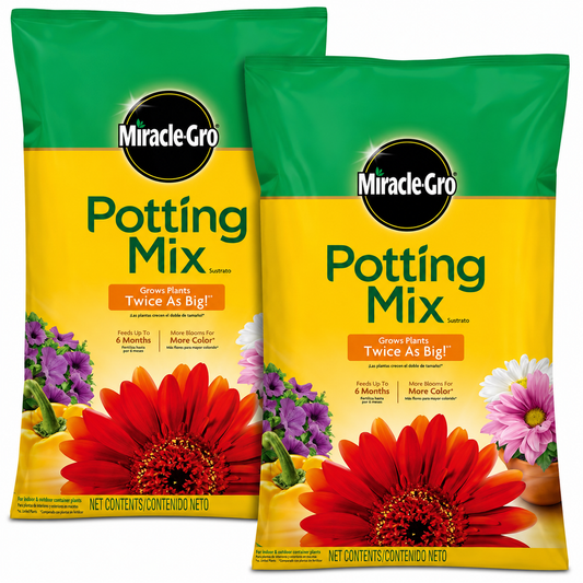 Miracle-Gro Potting Mix 8-QT Pack of 2