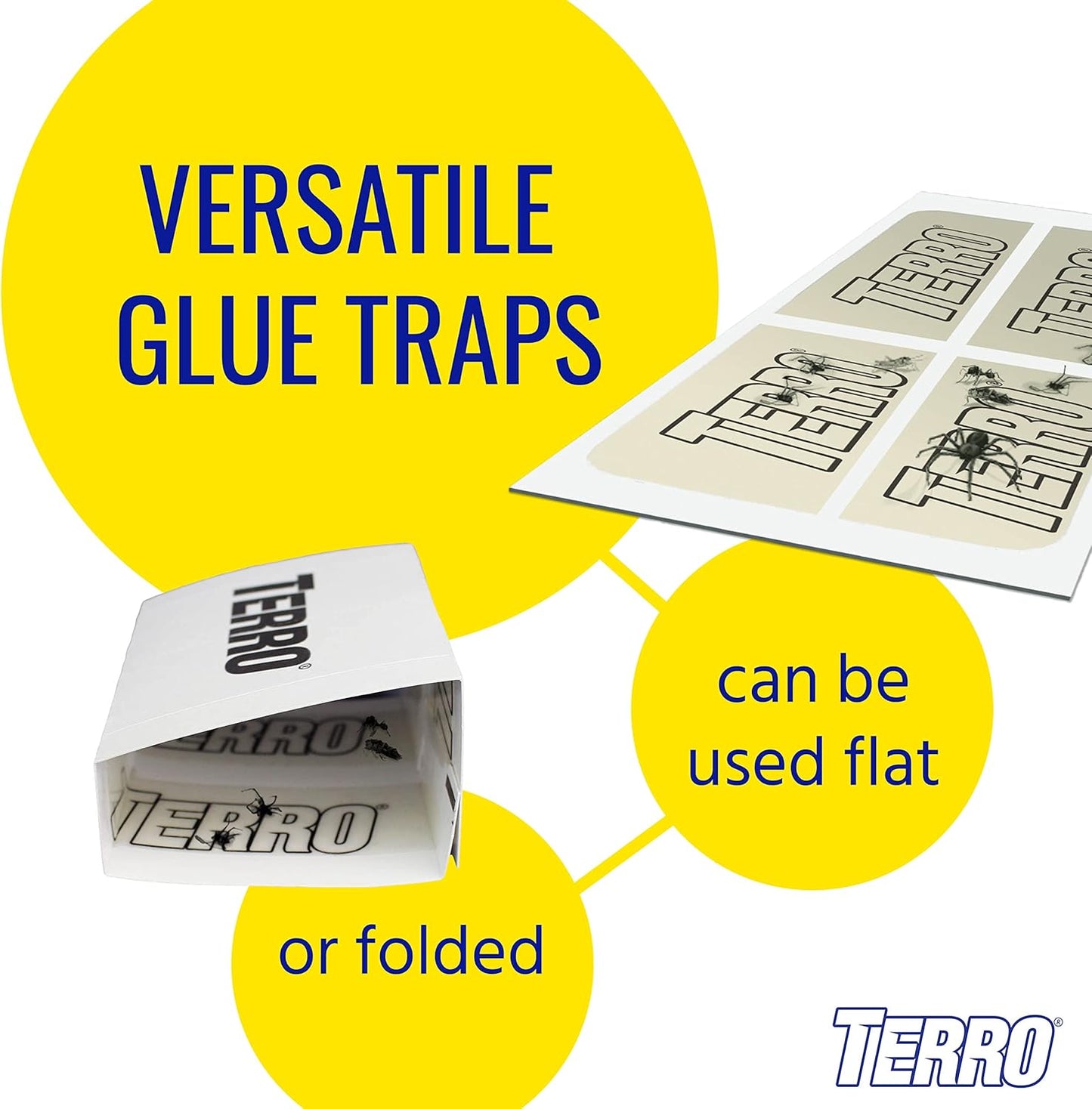 Terro Spider and Household Insect Traps Pack of 3 12 Traps