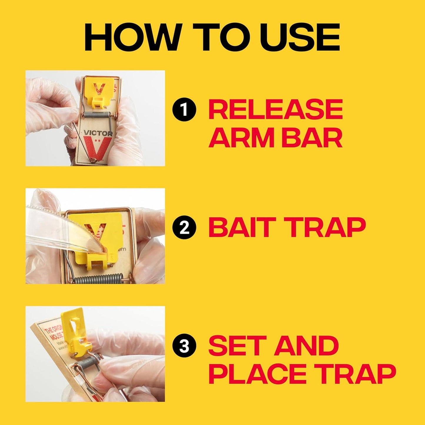 Victor Easy Set Wood Snap Mouse Traps 12 Pack