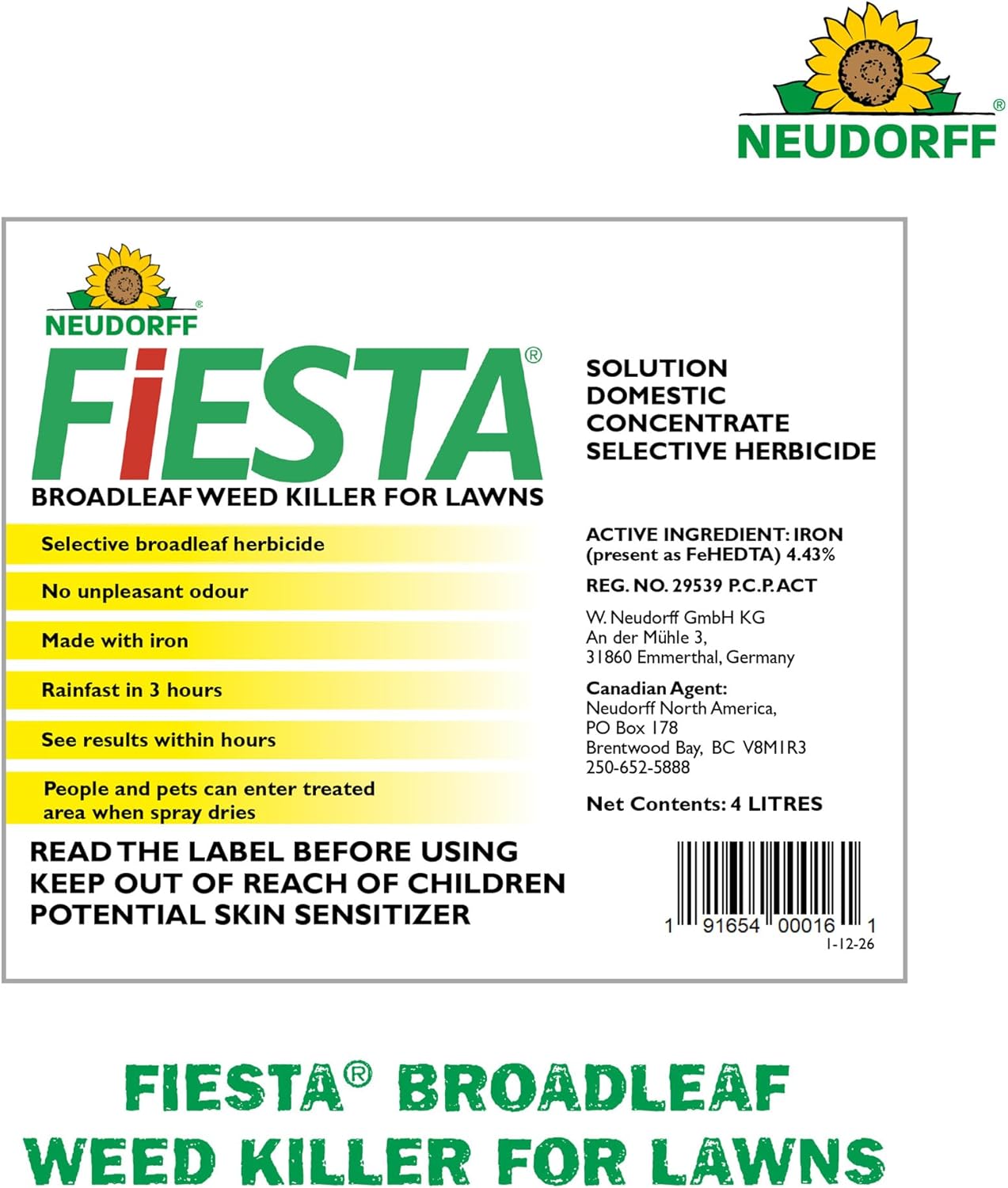 Fiesta Weed Killer 4L