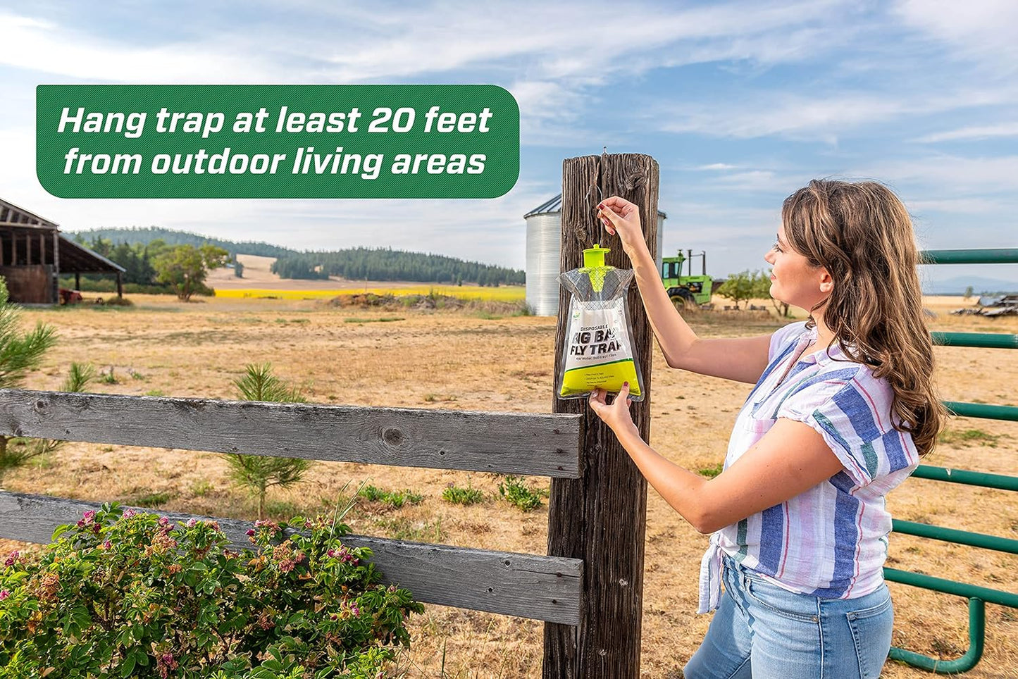 RESCUE Big Bag Fly Trap Disposable Outdoor Use 3 Traps